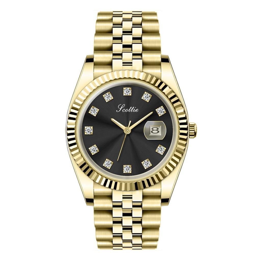 9570 Women'S Watch Classic Versatile Waterproof Calendar Retro Steel Belt