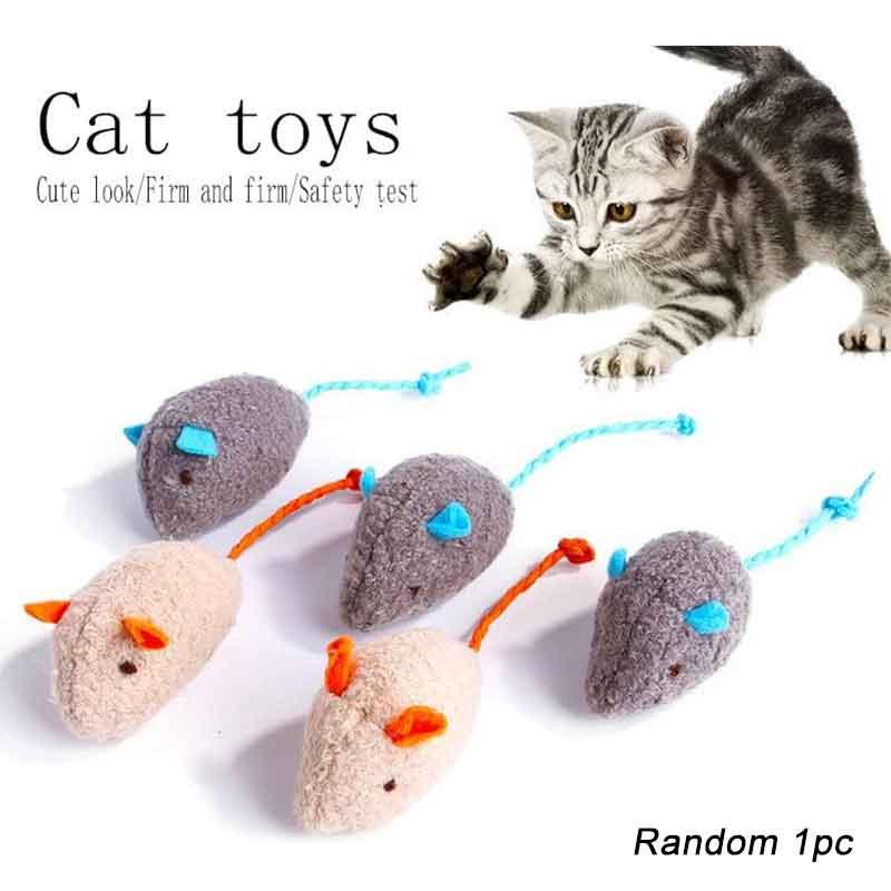 Plush Mouse Shaped Cat Toy Interactive Toy For Cats Pet Toys