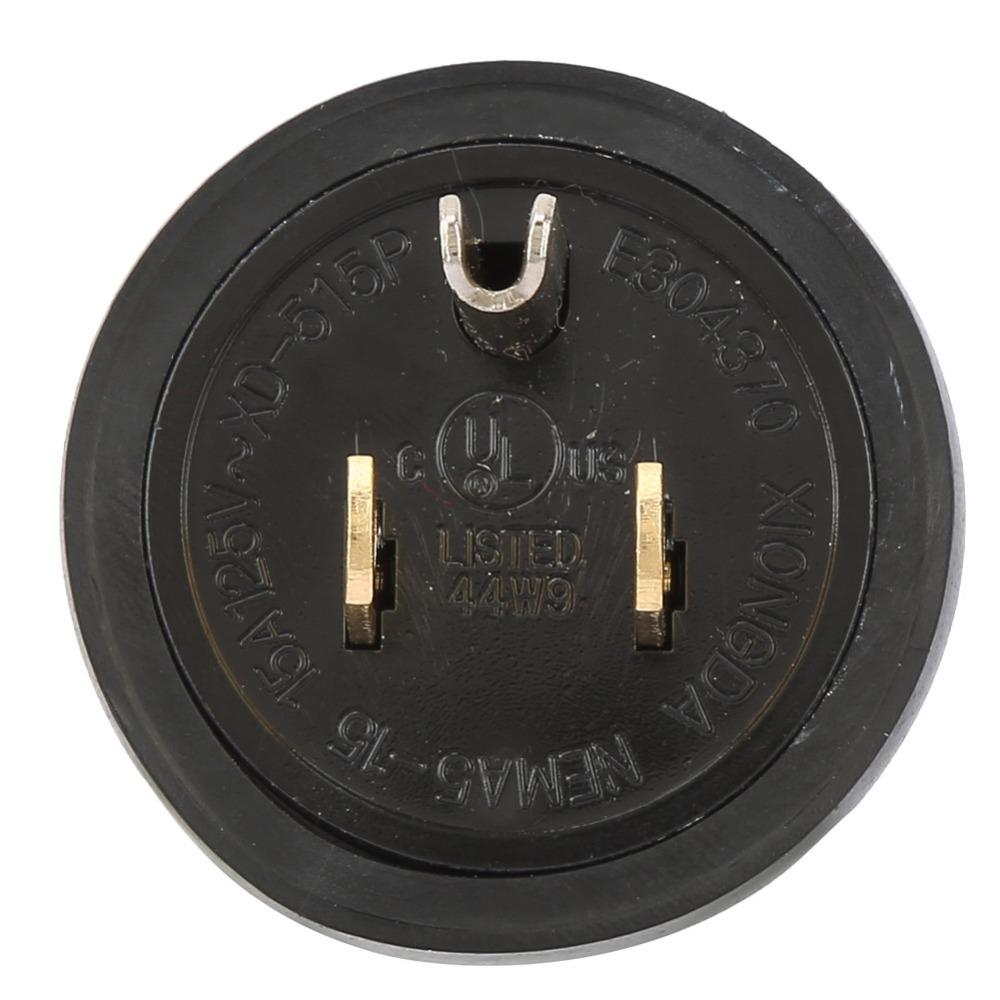 15A Power Plug Connector 125V Male Connector Durable NEMA5-15P Power Plug  Power Connections