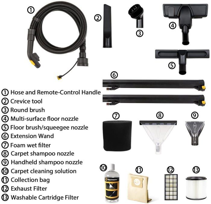 Aspirateur 3-en-1 - Cleva - VK1323PFR 03 - 1300W - Filtre HEPA - 23L