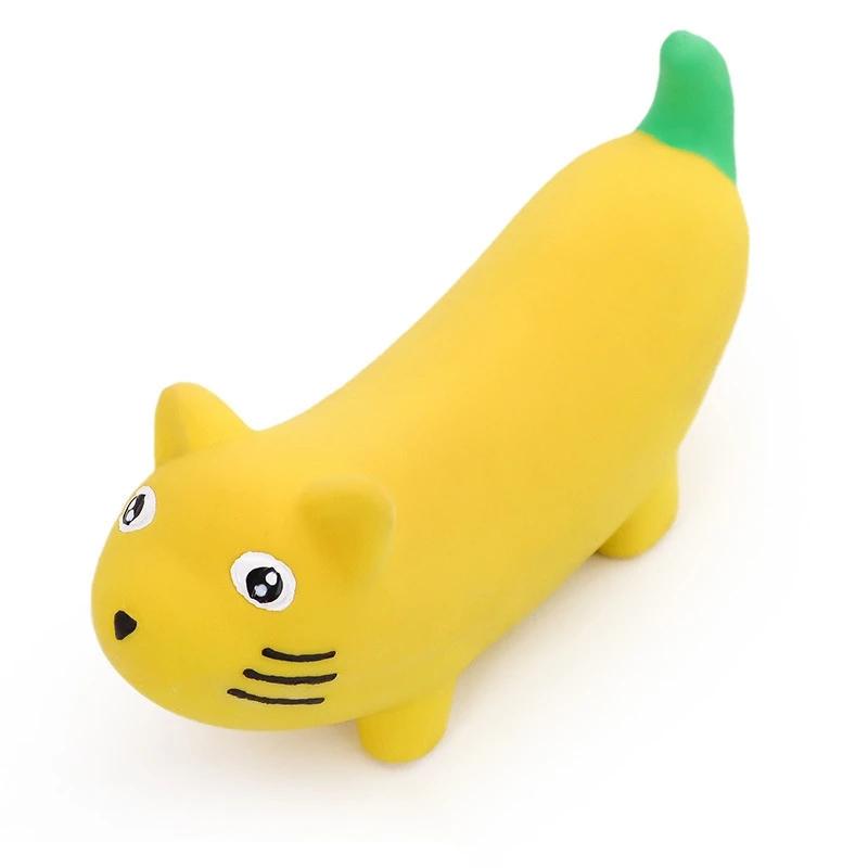 Dog Squeaky Chew Toys Durable Banana Shape Pet Puppy Chewing Toy Suitable for Small Medium Dogs Training and Entertaining