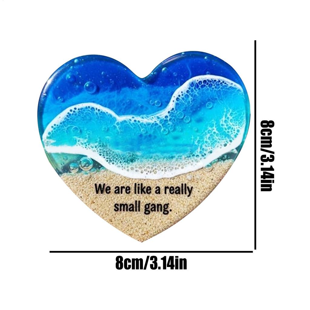 Beach Pocket Heart Sea Themed Heart Stones Home Decor For Graduation Student Teacher Women Kids Collection Meditation Workplace