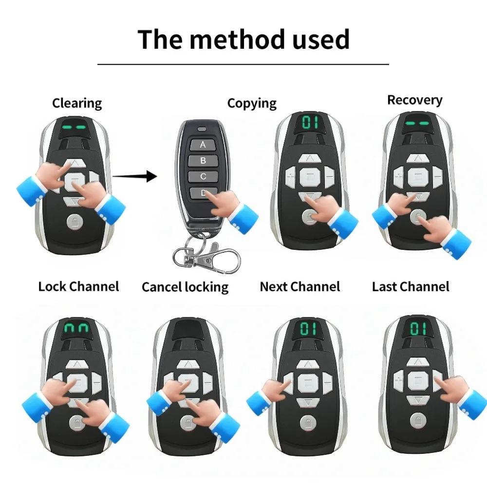 20 in 1 Multi-frequency 300-915Mhz Remote Control Garage Door Gate Key Duplicator Clone Fixed Rolling Code Transmitter