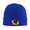 Black Cat Popping Out Of A Sunflower Warm Knitted Cap Fashion Bonnet Hat Autumn Winter Outdoor Beanies Hats for Unisex Adult