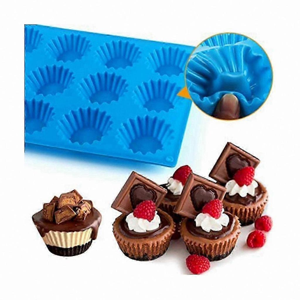 Mini Tart Pan, Silicone Bite-Size Mold for Cupcakes and Chocolates, Non-Stick Candy Baking Tool