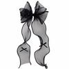 1 Pair Hair Accessories Long Tail Hair Clip French Headwear Ribbon Hairpins Bow Hair Clip  Children