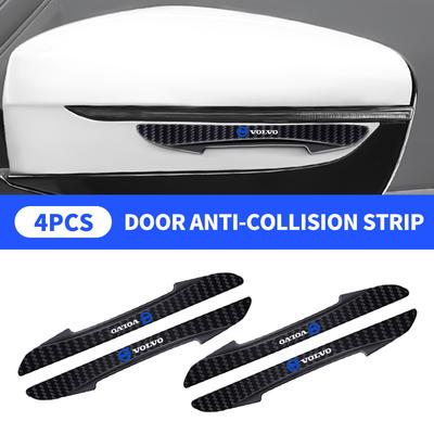 Carbon Fiber Look Anti-Collision Protector Car Door Edg Scratch-resistant Stickers For RDESIGN T6 AWD S40 S60 S90 V40 V50