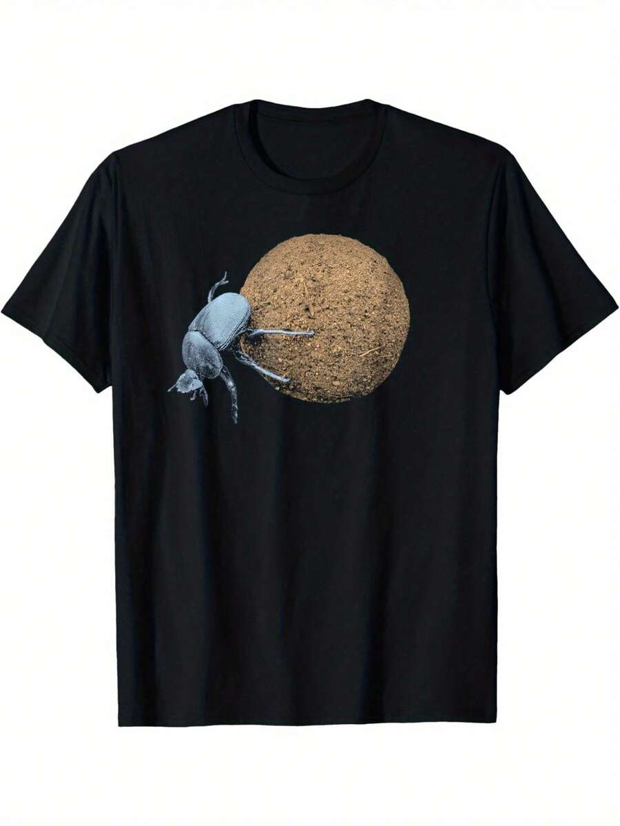 

Dung Beetle Pushing Dung Ball Unisex T-Shirt M