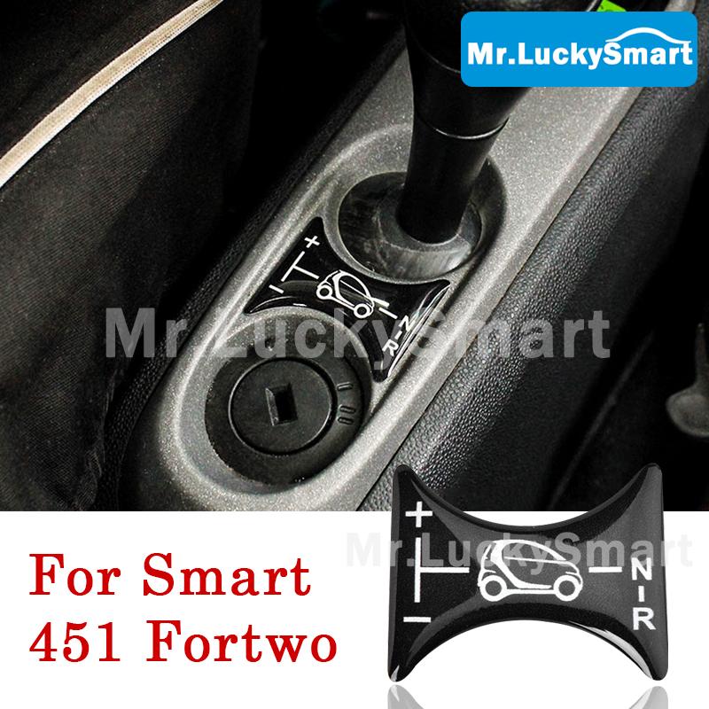 

Car Gear Lever Panel Decoration Sticker Central Control Panel 3D Sticker For Mercedes Smart 451 Fortwo Car Styling