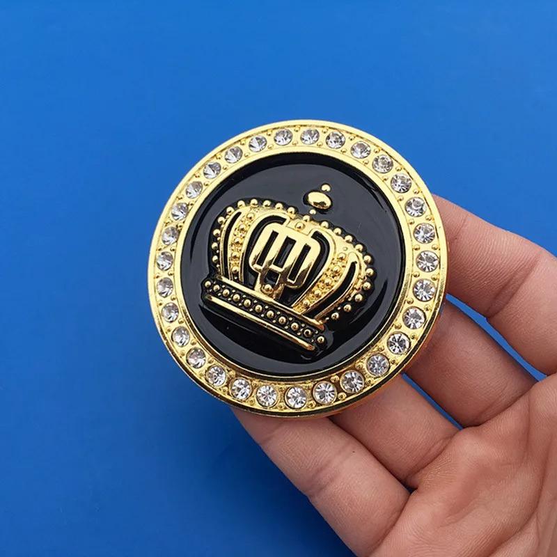 3D Crown Diamond Car Crown Gold Royal Sticker Emblem Badge Car Stickers Imperial Crown