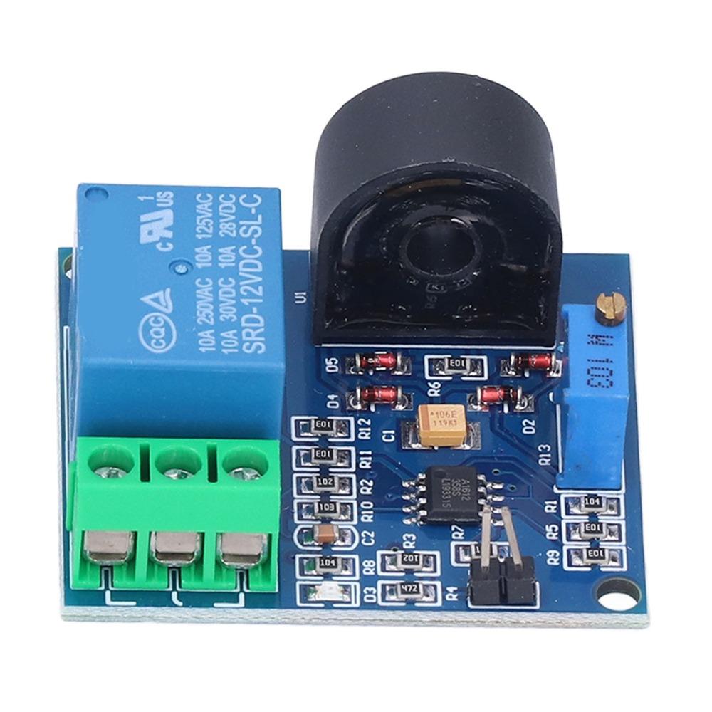 Switch Output AC Current Sensor 12V Relay Module Overcurrent Protection Switch  Power Systems