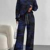 Dark Camouflage European And American Autumn And Winter Casual Long-Sleeved Suit Women'S Hooded Sweater And Trousers Two-Piece Set