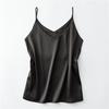 Summer Temperament Suspenders Camisole Women's Classic Tank Top Stylish V-neck Silky Satin Sleeveless Top
