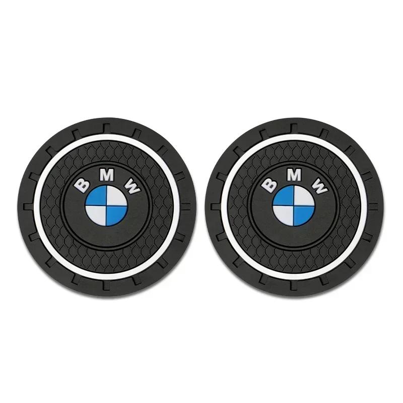 

2025 E46 For BMW 2Pcs Silica Gel Car Coaster Water Cup Anti-slip Pad For BMW X1 X2 X3 X5 X4 X6 X7 G30 G20 G32 G11 G12 F40 F30 F2