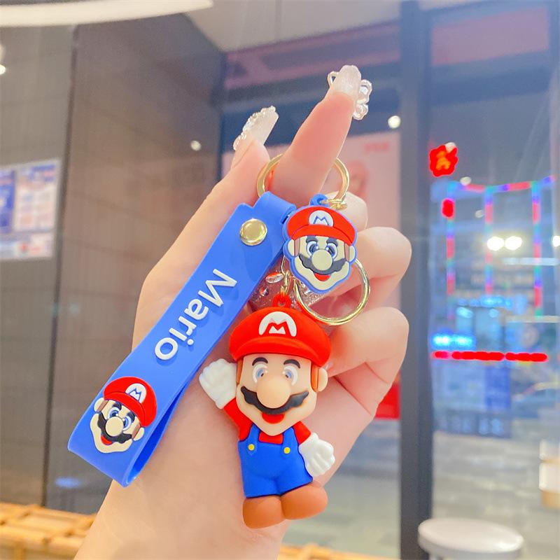 New Creative Mario Doll Keychain Car Pendant Cartoon Internet Celebrity Bag Pendant Small Gift