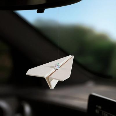 Pendentif Voiture Avion en Papier Pièce Parfumée Pendentif Rétroviseur Pendentif Parfum dans la Voiture