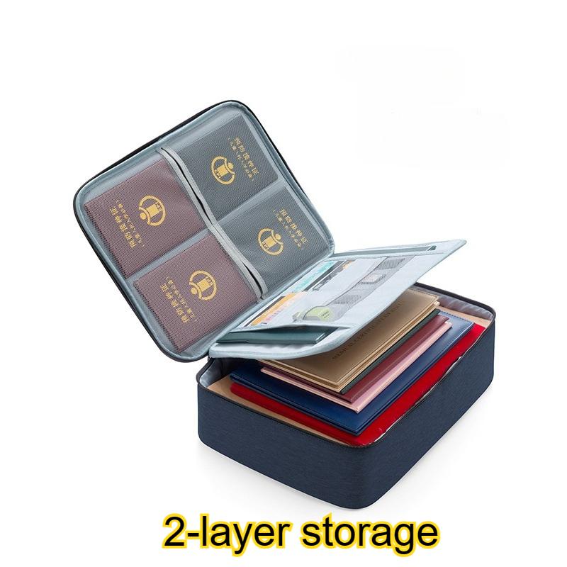 Home Multi-layer Document Organizer, Large Capacity, Multi-functional Storage Box, Certificate, Document, Passport Holder, Card Holder, Organizer Bag