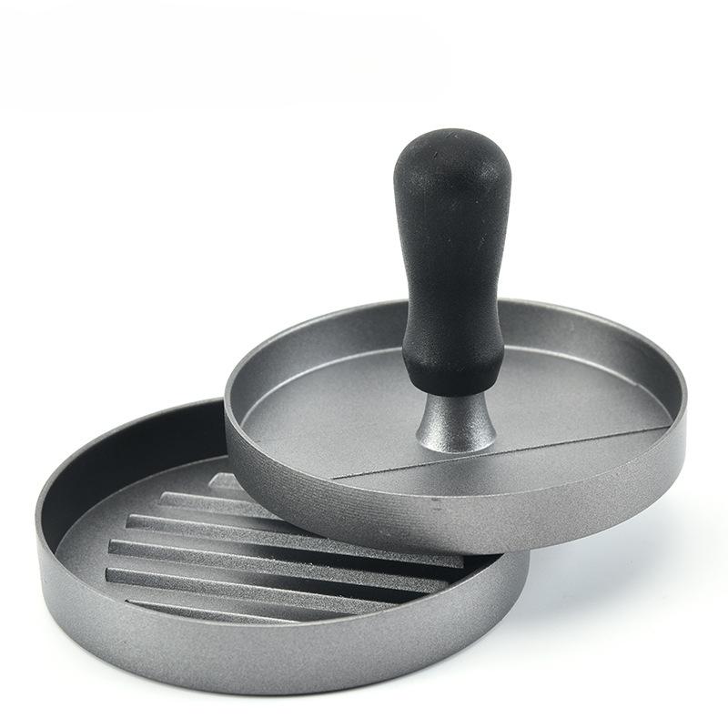 Burger Meat Press, Plastic Handle, Meat Patty Press, Manual Production, Mold, Aluminum Alloy, Non Stick Meat Patty Press