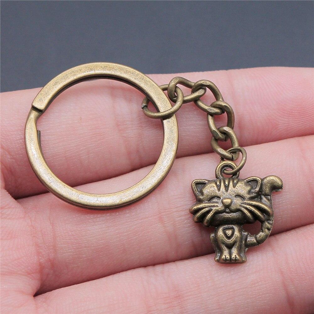 1 kus 19x17mm Smile Cat Charms roztomilý vánoční dárek na klíče