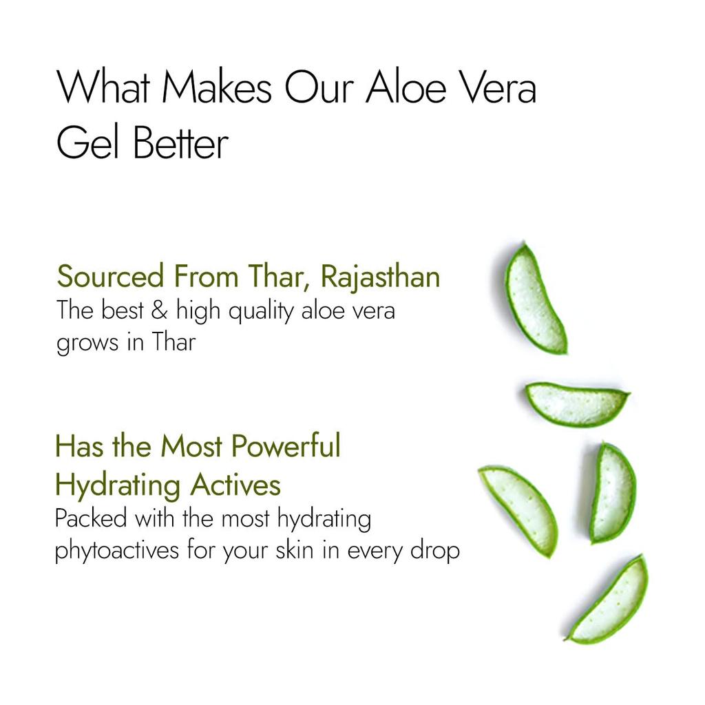 Kapiva Pure Aloe Vera Skin Gel 500 G For Face And Hair Hydrating Moisturizing Multipurpose Daily Care Soothing