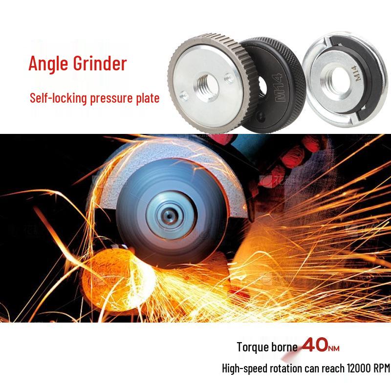 Compact M14 Angle Grinder Quick Clamp Lock Plate