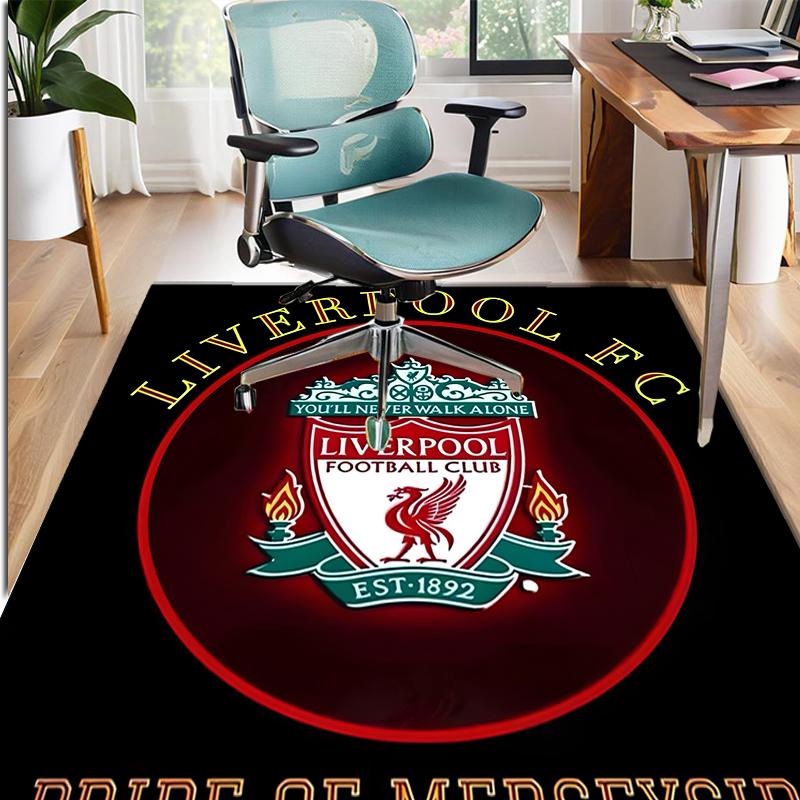 Football Club Pattern Rug, Indoor/Outdoor Mat, for Picnic, Gameroom, Bedroom, Office, Living Room, Home Decor Carpet, Birthday Gift
