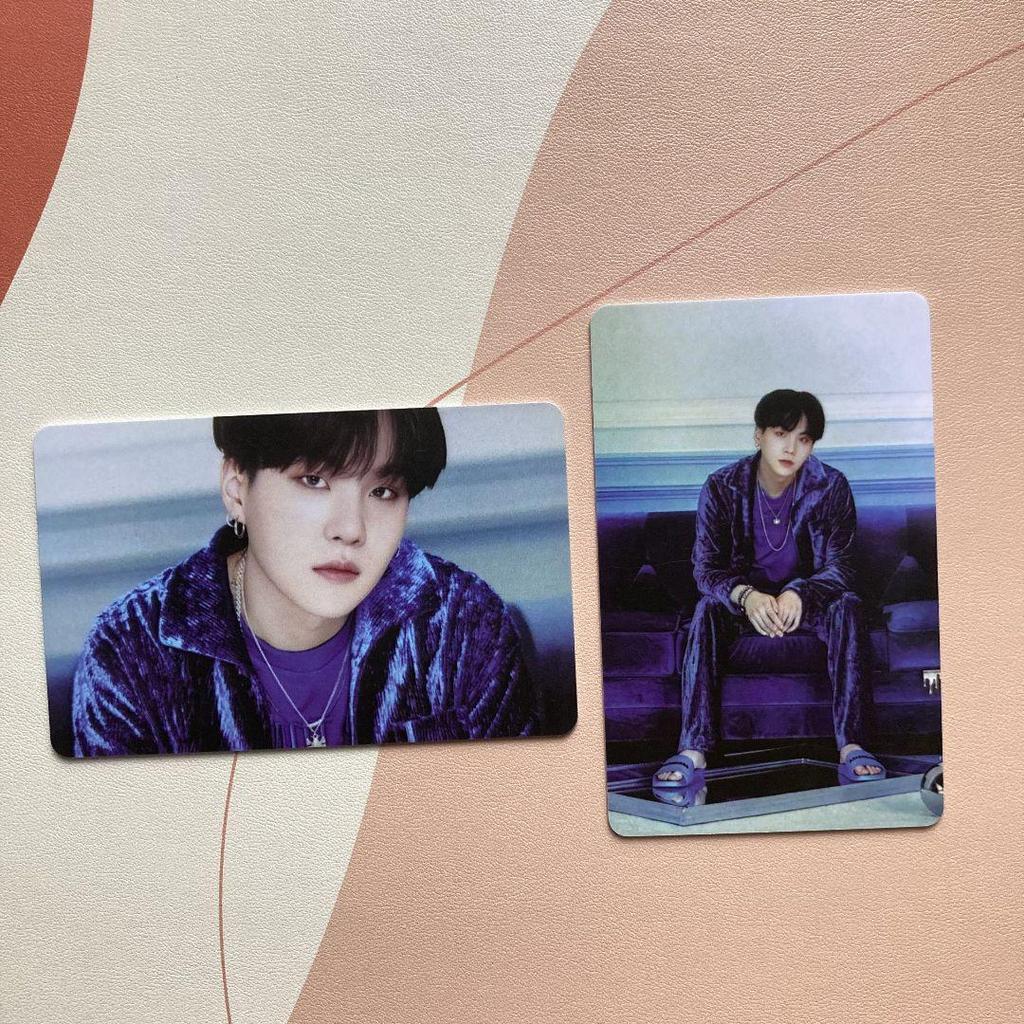 [USED] BTS Bangtan Boys Yoongi SUGA BE Unreleased Lucky Draw Trading Cards 2 Pieces