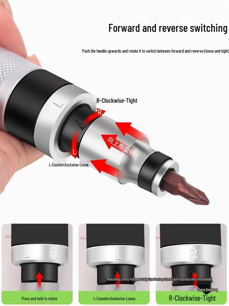 Multifunctional Impact Screwdriver Tool Set with Impact Bits