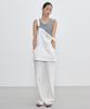 City Breeze Denim Layered Overalls_White
