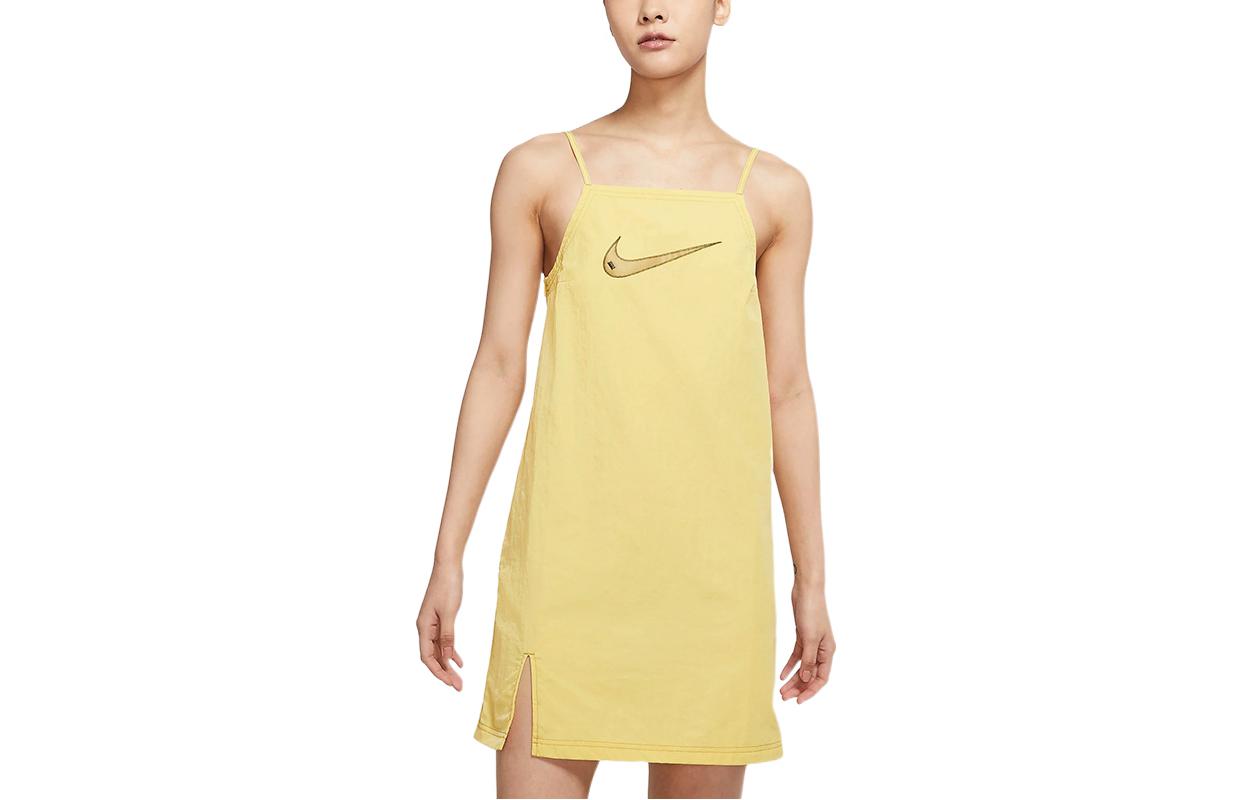 Nike Slip Dresses Women s Yellow Thin Mid Length DM6743-304 S