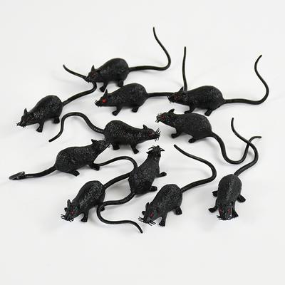 10Pcs Fake Mouse Model Mini Rat Kids Trick Novelty Toys Halloween Party Home Decoration Haunted House Scary Props Joke Prank