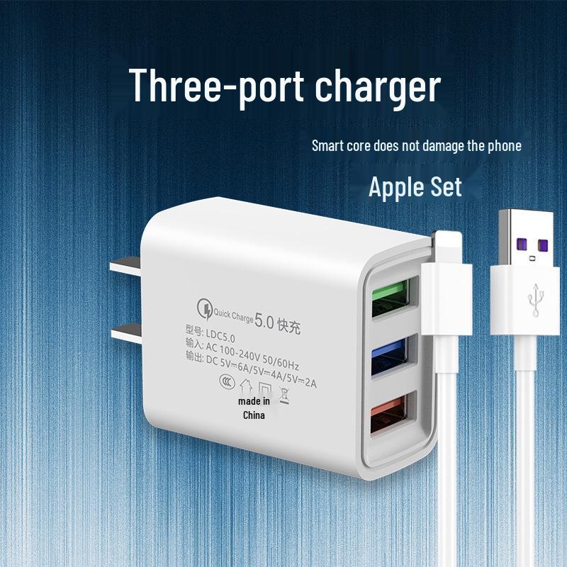 Universal Multi-Port USB Charger for Fast Charging with Huawei, Xiaomi, Vivo, and OPPO Compatibility