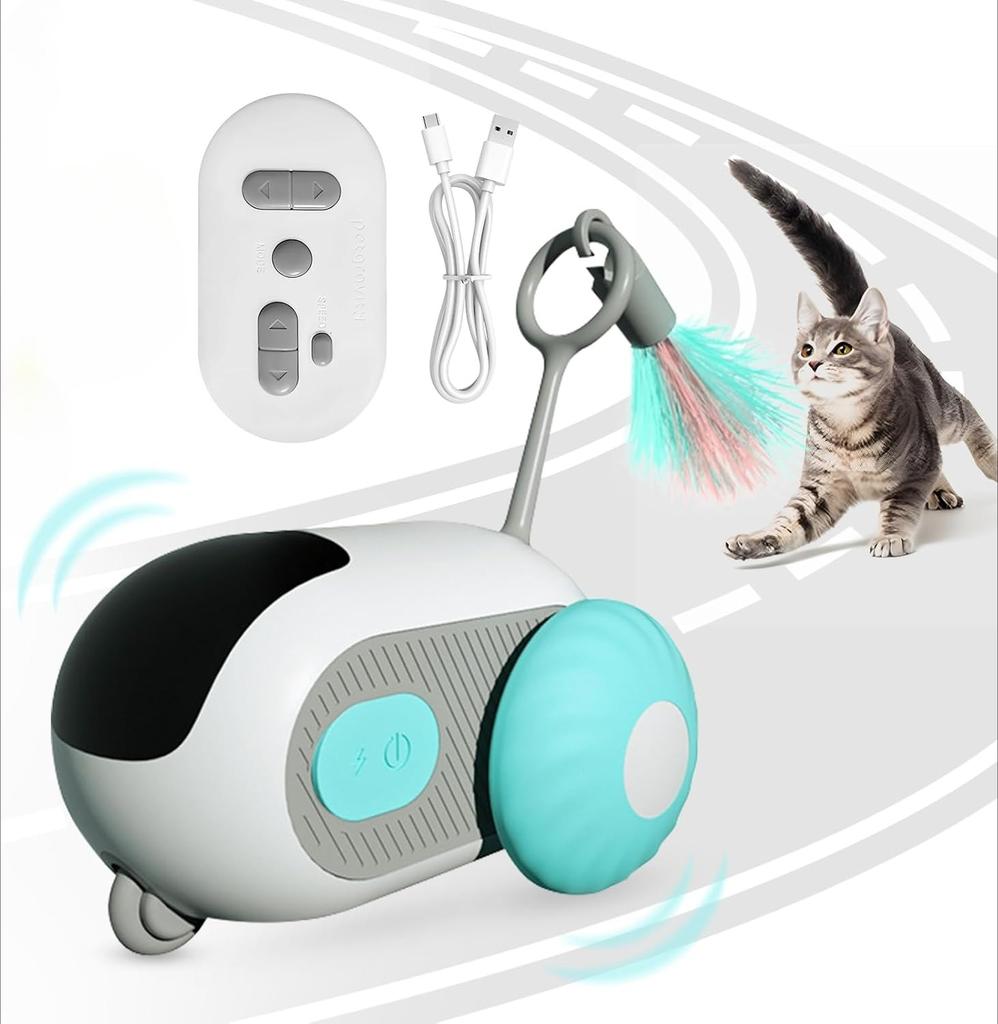 Automatic Rolling Remote Control Toy Car Interactive Cats Toy Pet and Kitten Supplies Toys for Cat Accessories Games Cats Stuff