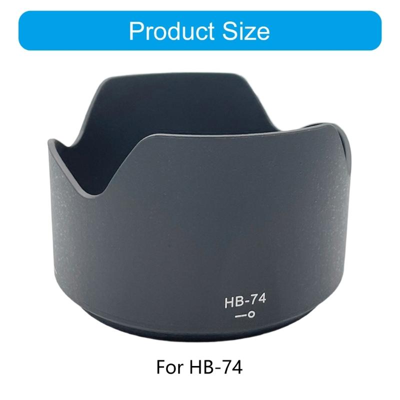 HB74 Camera Lens Hood Sunshade Replacement for 24-70mm F2.8 Lens Guard Reversible Twist-on Design