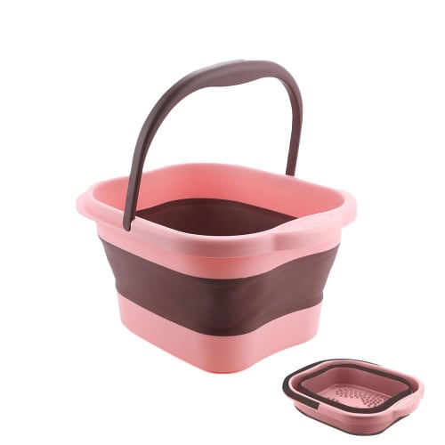 Foldable Foot Bath Bucket, 15L Large Capacity, Foldable for Easy Storage, Space-Saving, Lightweight, SPA, Foot Reflexology, Relieves Cold Feet, Stress