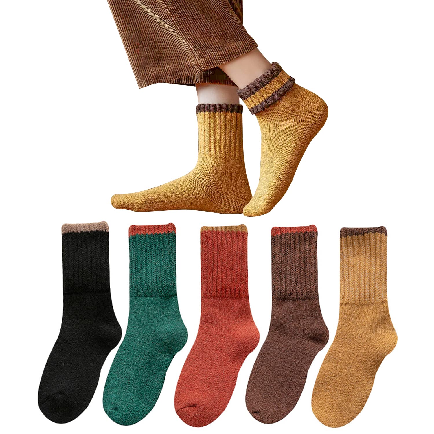 

Теплые Толстые Носки для Холодной Погоды Комнатные Теплые Хлопковые и Шерстяные Носки для Дома Махровые Размеры Набор Женские Зимние, Защита, Носки, Использование, Подкладка,