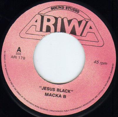 7inch Record MACKA B - Jesus Black ARI178 UK Reggae, Ska & Dub Used