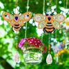 Good-6 Pieces Wind Spinner DIY Painting Wind Chime Double Sided Paint Hanging Ornament For Garden (Bees + Insects + Birds)