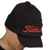 Titleist Visor Knit Cap, Black, TH21MWTEWK-0B