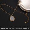 Vintage Maitreya Buddha  Imitation Grandmother Green Jade Lotus Zircon Light Luxury Fashion Accessory Lucky Ruyi Necklace