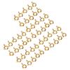 50 Pcs Spring Ring Clasps 6mm Diameter 1.5mm Hole Decorative Copper Round Clasps for Jewellery Gold