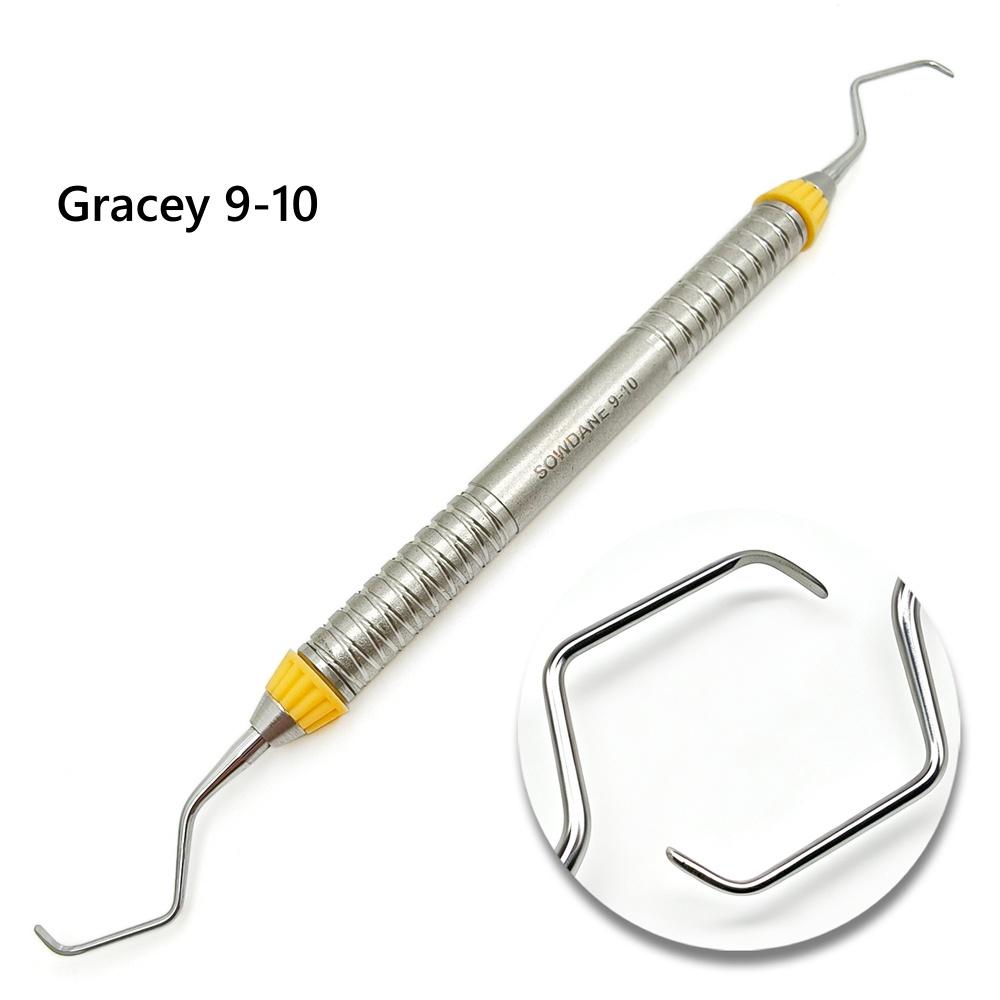 1 pieza de alta calidad Curetas Gracey Dentales Raspador Periodontal Acero Inoxidable Curetas Óseas Periodontales Perio