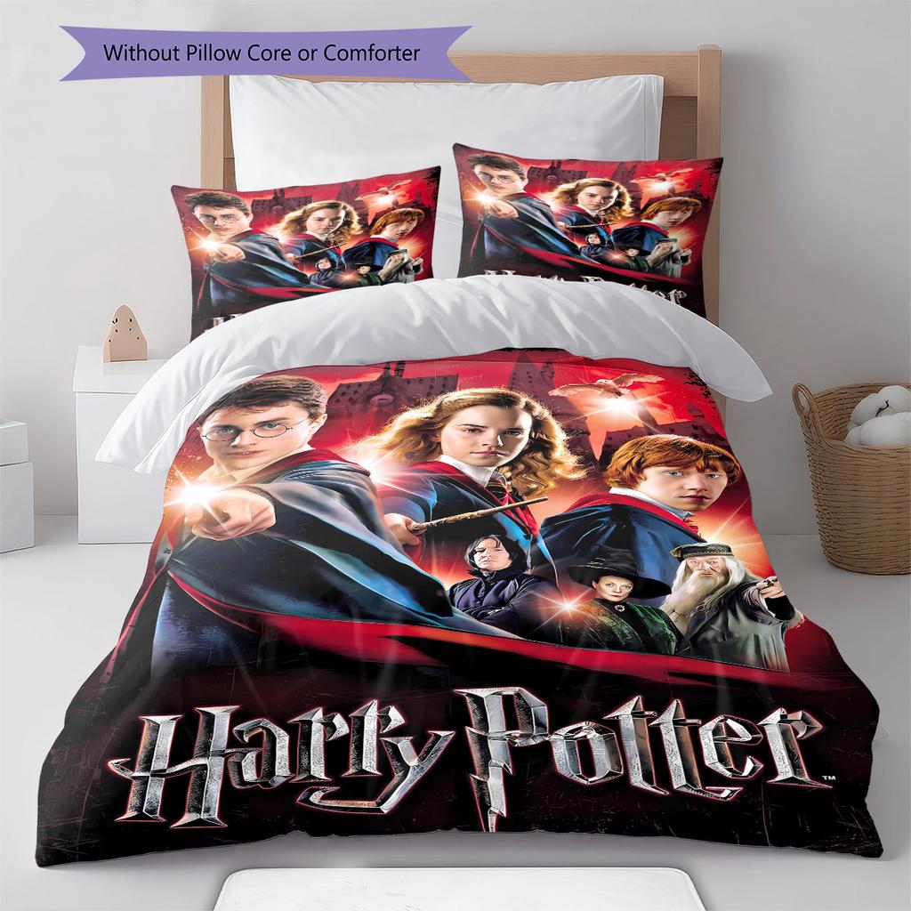 Steel L-plate Pattern Bedding Quilt Set Quilt Cover Pillowcase Home Decoration Gift (1 * duvet cover + 2 * pillowcase, without core)