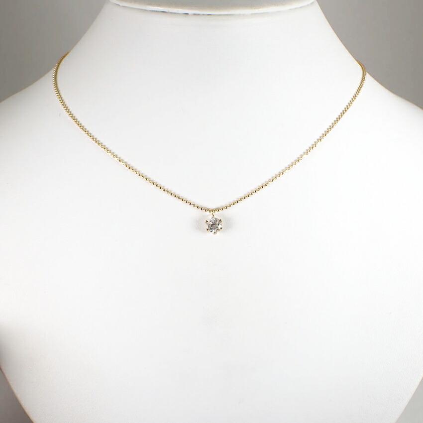 [Used] K18 Diamond/0.688ct Necklace/Pendant/j66-1