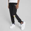 PUMA Lively Cute Lettered Cuffed Casual Pants Kids bottoms Black 670132-01