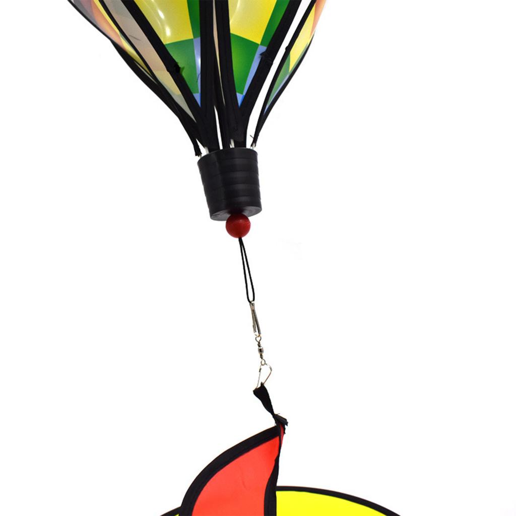 Hot Air Balloon Wind Spinner Rainbow Hanging Wind Twister Garden Outdoor Decor Child Gift Festival Celebration Hot Air Balloon
