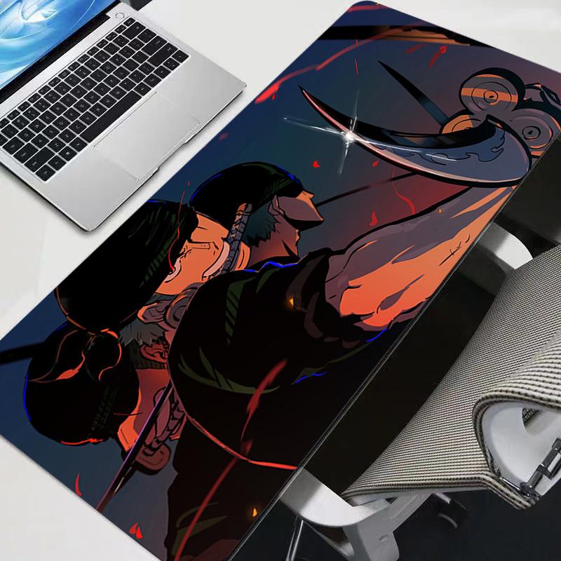 New Mouse Pads Big Office One Piece Roronoa Zoro Desk Mats Pc Gaming Accessories New Mouse Pads Big Laptop Keyboard Mat