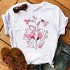 New Watercolor Floral 3D Print Women Tshirt Harajuku Streetwear Short Sleeve T Shirts Cartoon Casual Woman Tops Clothes
