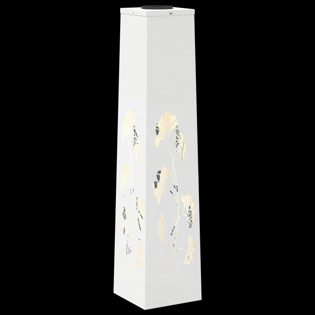 Solar LED Path Light 2 Pcs White Cold Rolled Steel
