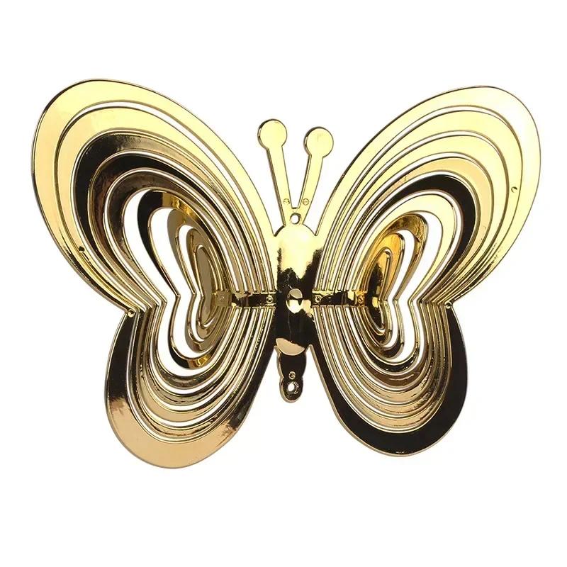 

1 Pcs New Beating Art Butterfly Wind Spinner Yard Art Wind Chimes Balcony Outdoor Garden Decoration Ornament Dream Catcher золотой